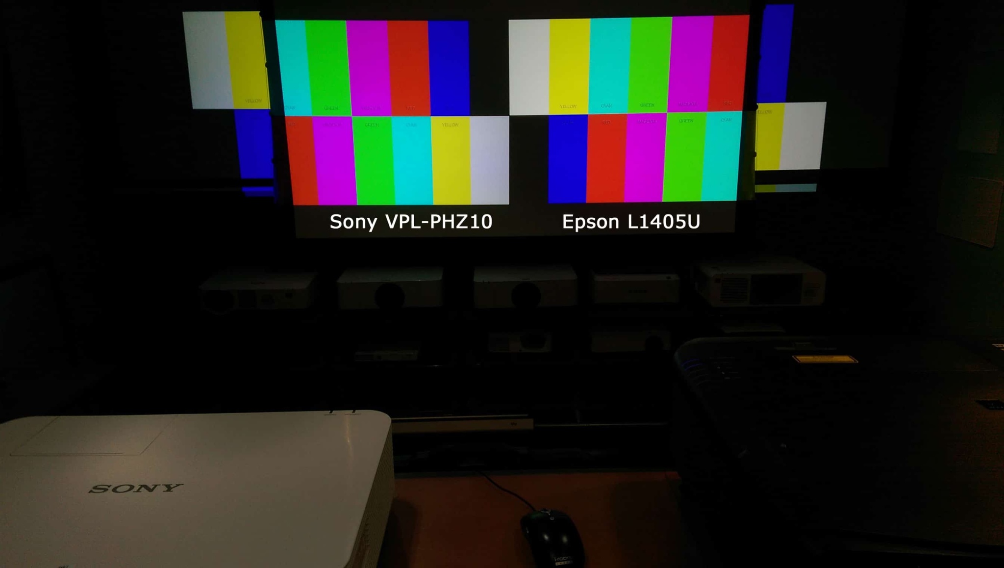 Sony VPL-PHZ10 and the Epson L1405U Laser Projector Comparisons