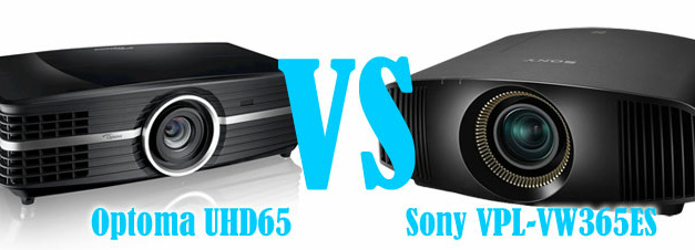 Optoma UHD65 Home Theater Projector Comparison: Sony VPL-VW365ES