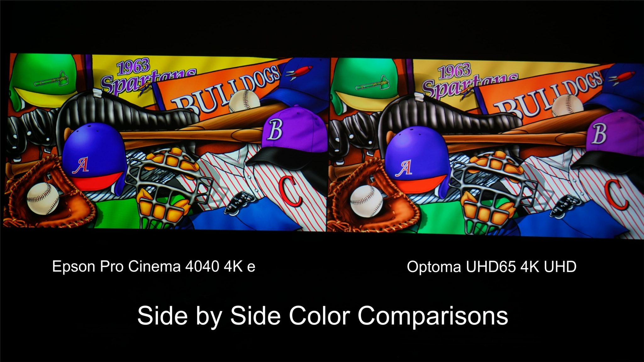 Sony VPL-VW365ES vs Epson Pro Cinema 4040: Side by Side Color Comparisons