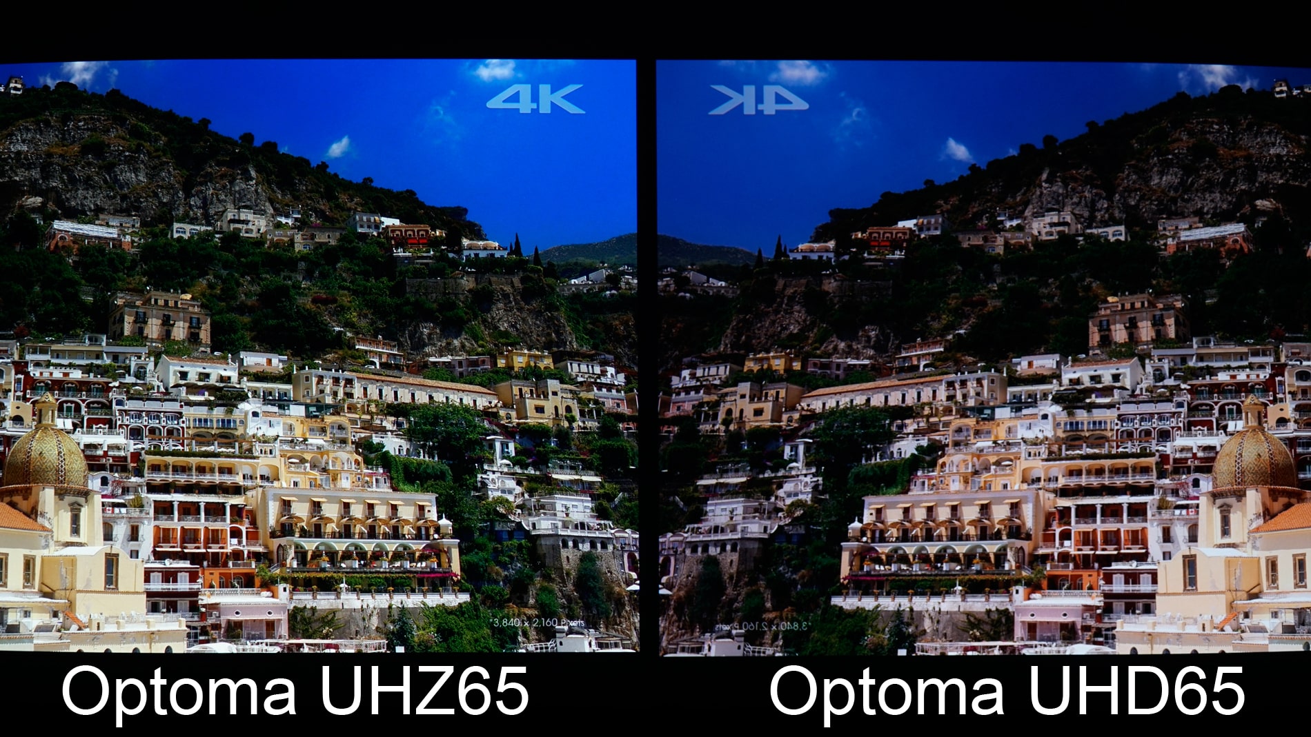 Optoma UHD65 vs UHZ65 Detail and Sharpness