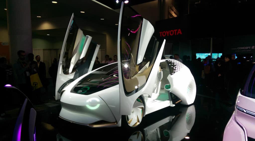 Futuristic car shown by Toyota at CES2018, Welcome to the future!