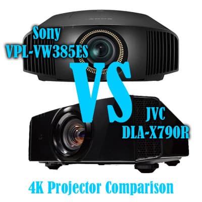 Sony VPL-VW385ES vs JVC DLA-X790R Projector Comparison (Part I)