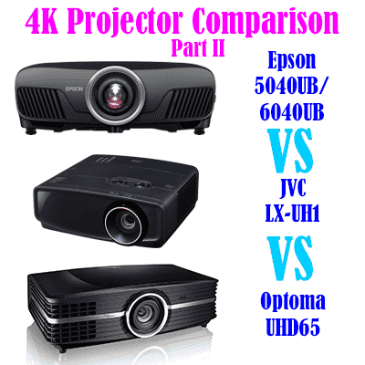 Triple Projector Comparison: LX-UH1 vs 5040UB vs UHD65 Part II