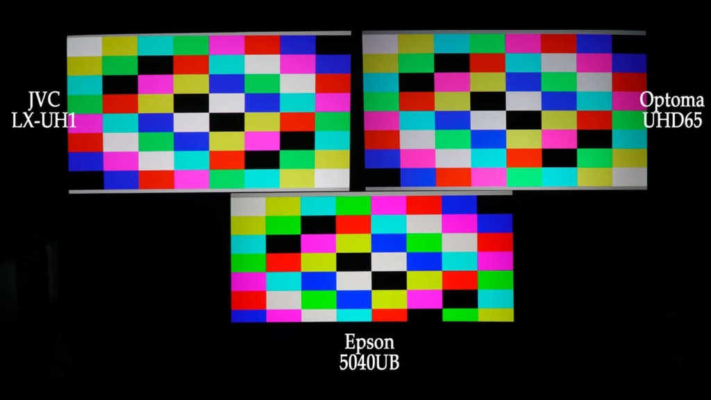 Each projector can display very good REC709 color as can be seen in this image of “Tartan Bars” from the Spears and Munsil HD Benchmark 2nd Edition. If your display you are viewing this with has very good color capability you may see the slight advantage the Epson has in terms of rich deep color.