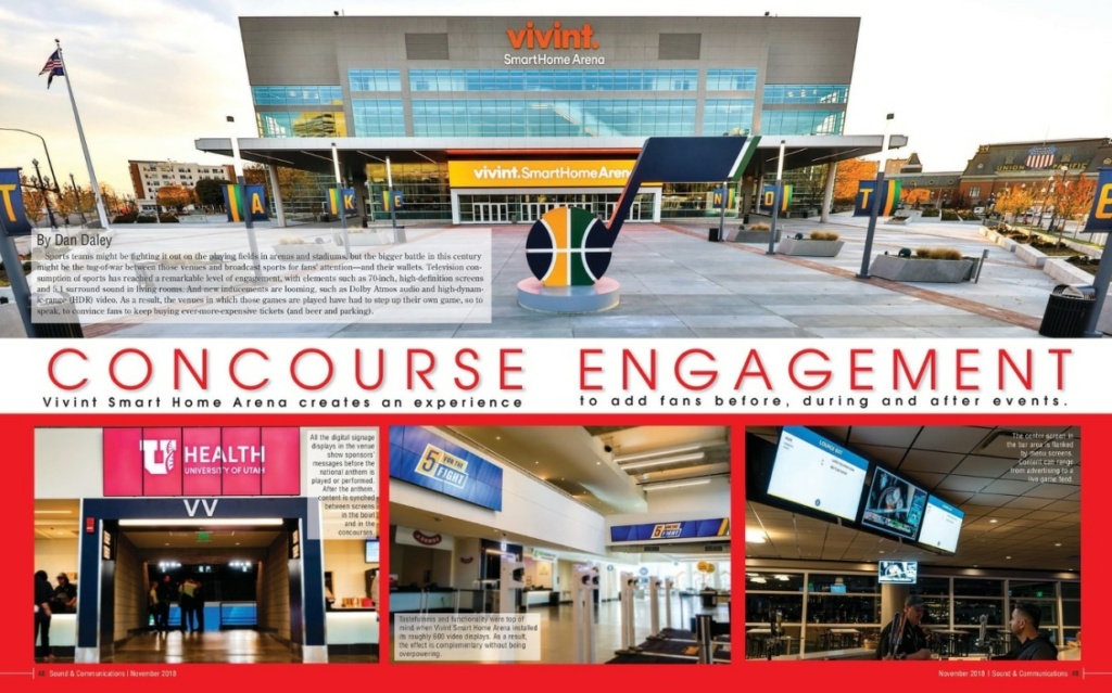 Vivint Smart Home Arena Concourse Engagment