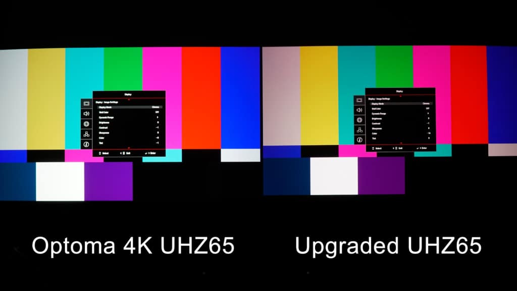 UHZ65 vs Upgraded UHZ65 - Color Bars