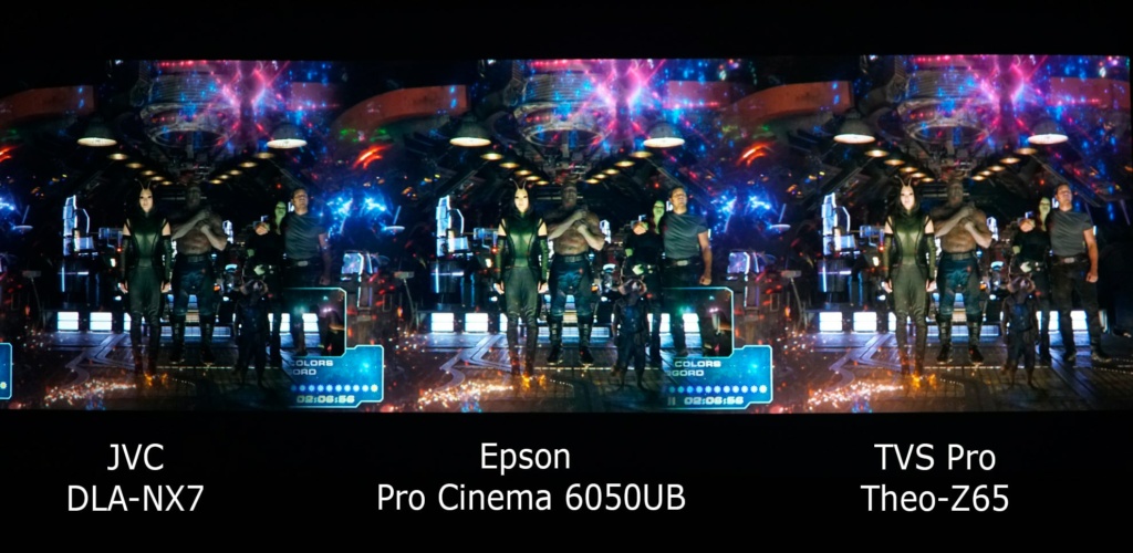 JVC DLA-NX7 vs Epson Pro Cinema 6050UB vs TVS Pro Theo-Z65 (Part I)