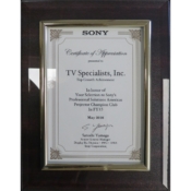 2016 - National Recognitized as achieving the Top Growth in Sony Professional Solutions America Display Biz Division