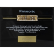 1990 - National Recognition for Distinguished Position and Outstanding Customer Service from Panasonic