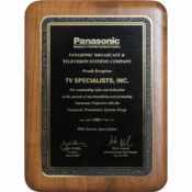2004 - National Recognition for Outstanding Sales &amp; Dedication from Panasonic