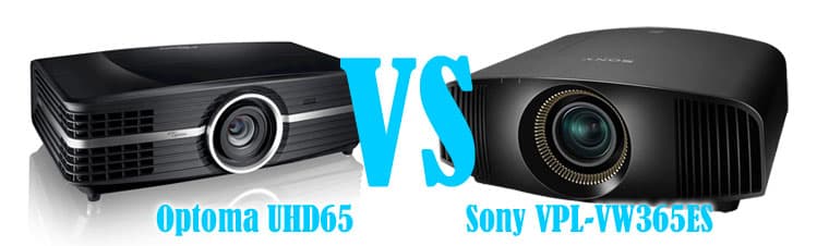 Optoma UHD65 VS Sony VPL-VW365ES