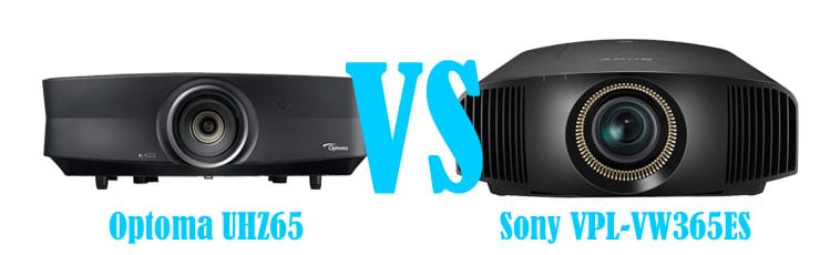 Optoma UHZ65 VS Sony VPL-VW365ES