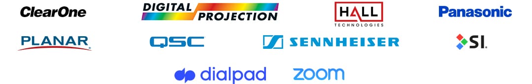Gold and Silver Sponsors: ClearOne, Panasonic, Hall Technology Research, QSC, Sennheiser, Screen Innovations, Digital Projection, Planar, Dialpad, Zoom